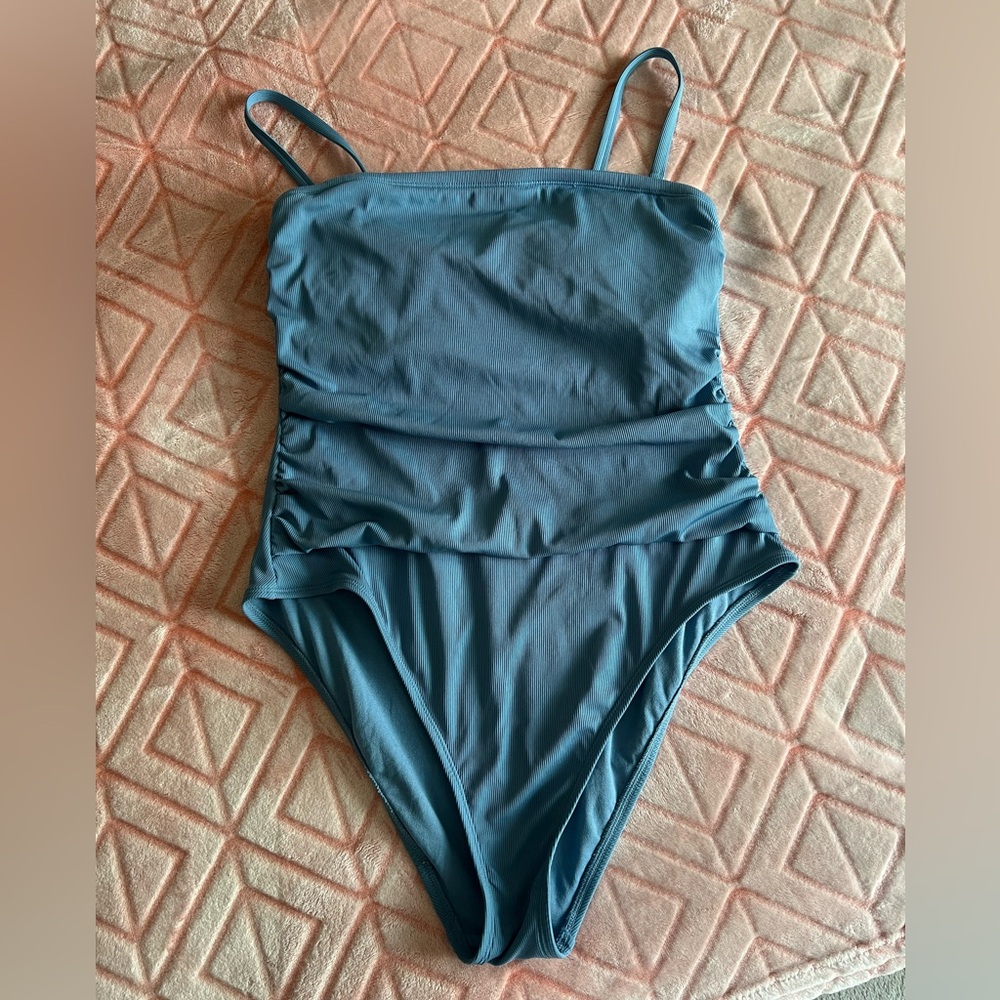 Shade & Shore Blue One-Piece Swimsuit